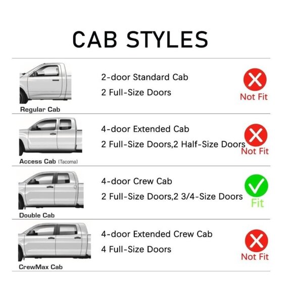 2001-2004 Toyota Tacoma Crew Cab, Vent Visor, Shade Rain Guard Window Visor(NEW) - Picture 2 of 6